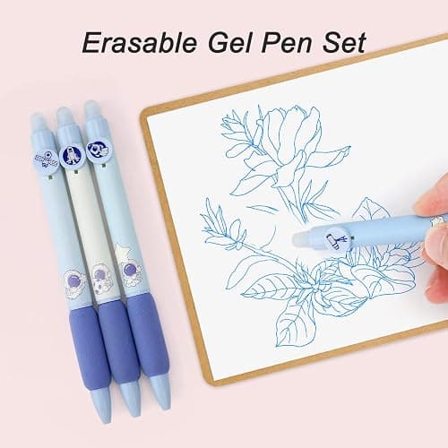 VICHOS Aesthetic Pencil Case with Stationery Included (63pcs Total), Pastel Highlighters| Mechanical Pencils| Gel Pens | Erasable Pens| More, 13-in-1 Back to School Stationery Supplies Set(Purple) thumbnail 7