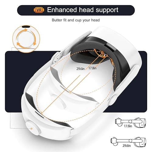 Adjustable Comfort Head Strap for Meta Quest 3S/Quest 3/Quest 2 - Elite Strap Replacement for Enhanced Support, Reduced Pressure & VR Gaming Immersion (T4 Quest 3S/Quest 3/Quest 2 Head Strap) thumbnail 7