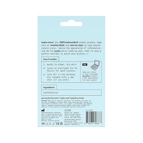 Starface Hydro-Star® Clear Hydrocolloid Star-Shaped Pimple Patch, 96 ct | Dermatologist Tested • Covers & Protects Visible Spots • Absorbs Pimple Gunk • Vegan, Cruelty-Free & Sensitive Skin Safe thumbnail 11