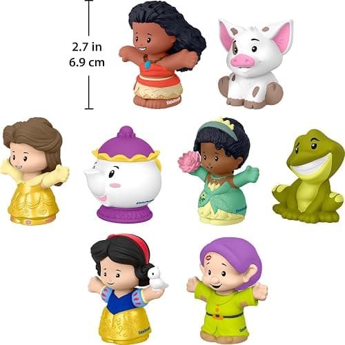 Fisher-Price Little People Toddler Toys Disney Princess Story Duos 8-Piece Figure Set for Pretend Play Kids Ages 18+ Months thumbnail 2