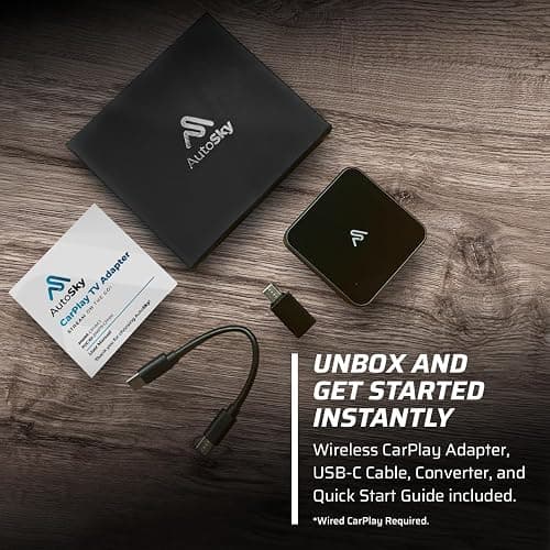 CarPlay TV Adapter - Convert Any Wired CarPlay to Wireless CarPlay - Plug in a TV Stick to Stream Netflix, YouTube, and More Right from Your car’s infotainment Screen thumbnail 7