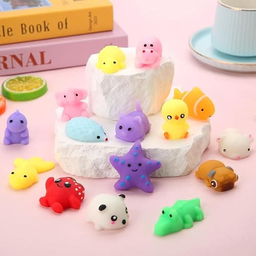 30 Pack Squishy Toys, Kawaii Squishies Party Favors for Kids 4-8 8-12 Treasure Box Toys for Classroom Birthday Xmas Gifts Goodie Bag Mini Animals Mochi Squishy Stress Relief Sensory Toys Random thumbnail 2