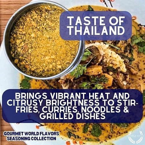 Gourmet World Flavors Seasoning Collection | Non GMO Verified | 6 Magnetic Tins | Spice Blends | Crafted in Small Batches by Gustus Vitae | #68 thumbnail 7