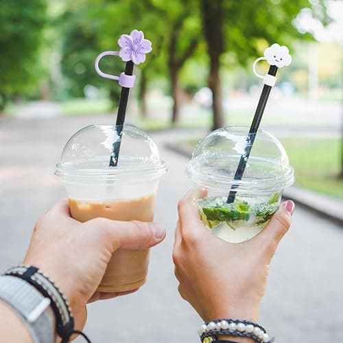 Auidy 20 Pcs Straw Toppers for Stanley Cups - Compatible with 30&40 Oz Tumbler - 10mm Straw Covers thumbnail 4