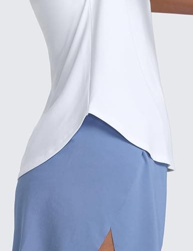 CRZ YOGA Cloudweight Workout Tops for Women Lightweight Athletic Short Sleeve Shirts Gym Running Side Slit T-Shirts thumbnail 6