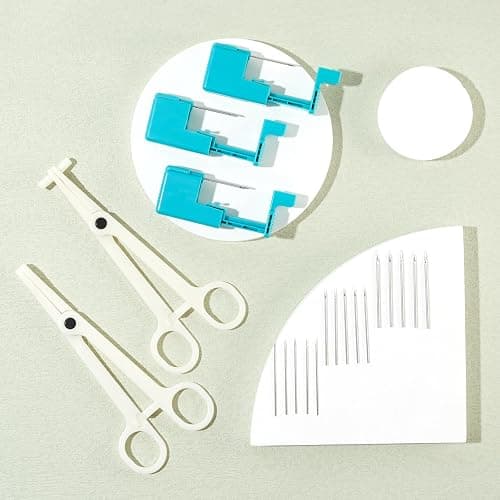Beautidots 14G 16G 20G Body Piercing Kit for Belly Button/Lip/Tongue/Ear/Nose/Eyebrow/Nipple Piercing Gun Kits Safe Body Piercing Needle Tools for Women Men - 24pcs 14g/16g/20g tools thumbnail 5