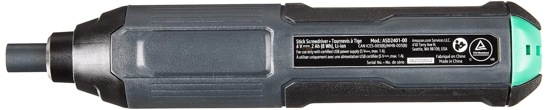 Amazon Basics by SKIL 4V Rechargeable Cordless Stick Screwdriver with 34-Piece Bit Set, Carrying Case, USB-C Charging, LED Work Light, 3 Torque Settings, Portable thumbnail 3