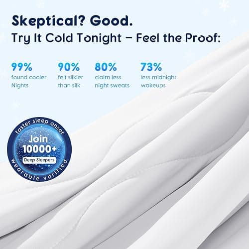 Gehtmnl Cooling Blanket for Hot Sleepers & Night Sweats – Cooling Comforter, Breathable Lightweight Double-Sided Summer Bedding, Breathable Soft All Season (Arctic White, Queen(90"x90")) thumbnail 6