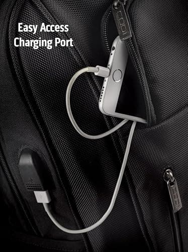 CODi Magna 17.3" Laptop Backpack – TSA-Friendly, Anti-Theft, USB Charging Port, Padded Laptop & Tablet Compartments, Water-Resistant Business Travel Bag thumbnail 6
