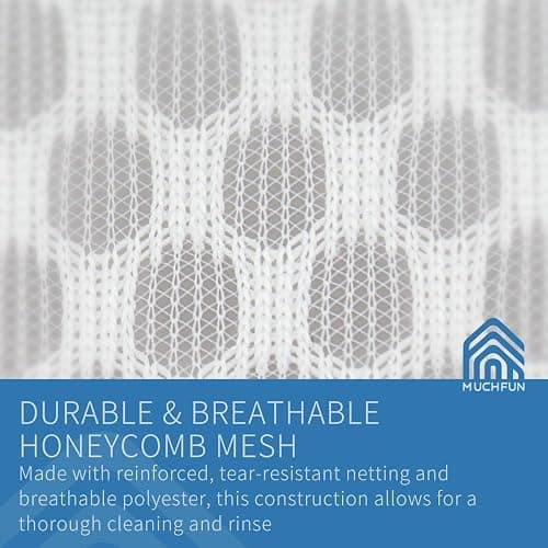 Muchfun 3Pcs Durable Honeycomb Mesh Laundry Bags for Delicates 12 x 16 Inches (3 Medium) thumbnail 4