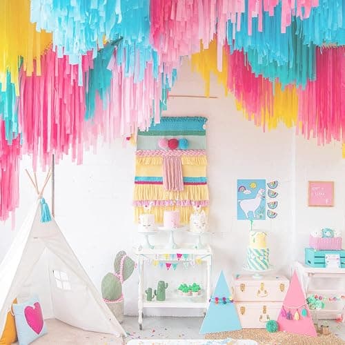 Pastel Birthday Party Decorations Pastel Crepe Paper Streamers 8 Rolls Pastel Color Party Streamers for Birthday Party Wedding Decorations thumbnail 5