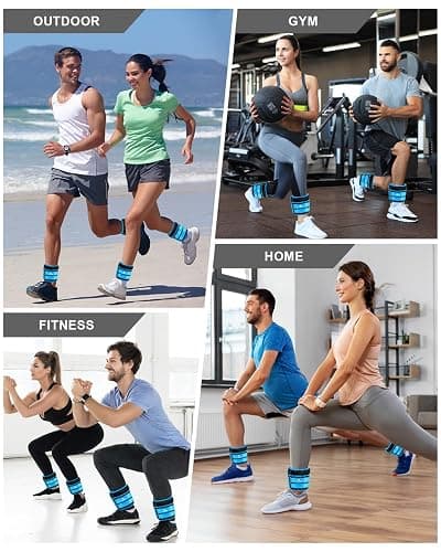 Adjustable Ankle Weights 1-3/4/5/6/8/10/12/15/20 LBS Pair with Removable Weight for Jogging, Gymnastics, Aerobics, Physical Therapy thumbnail 5