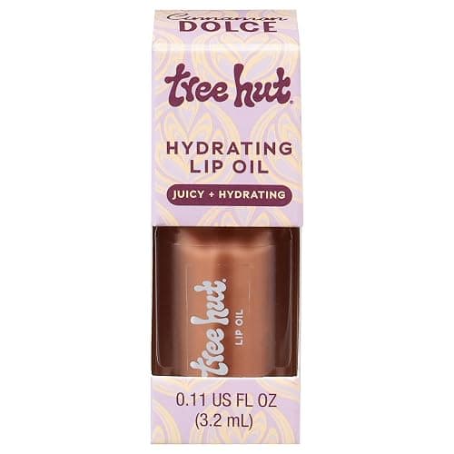 Tree Hut Cinnamon Dolce Hydrating Lip Oil, Sheer Nude Glossy Lip Oil, Non-Sticky Moisturizing Formula for Smooth, Hydrated Lips, 0.11 fl oz - Image 1