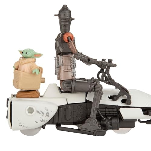 STAR WARS Epic World of Action IG-11 & Grogu Speeder Bike, 4-Inch Scale Action Figures & Vehicle, Toys for Boys & Girls Ages 4+ thumbnail 5