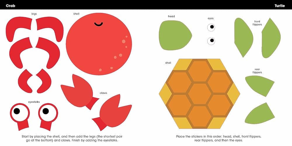 First Sticker Art: In the Ocean: Color By Stickers for Kids, Make 20 Pictures! (Perfect Christmas Gift, Stocking Stuffer for Ages 3+) thumbnail 6