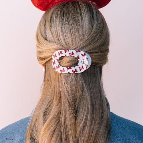 Disney TELETIES Minnie Mouse Loves Her Bows! Medium Flat Round Hair Clip thumbnail 4
