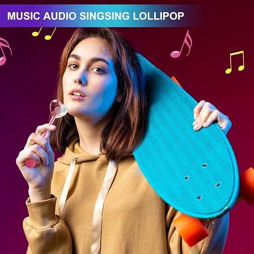 Amos Music Lollipop Candy, Audio Singing Lollipop, Individually Wrapped Natural blackberry Flavor (1 Pack) thumbnail 8