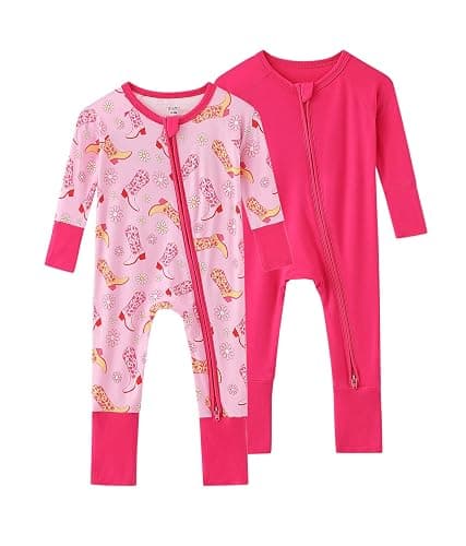 SUZEL Baby Viscose from Bamboo Footless Pajamas Boys Girls Zippy Pjs Sleep 'N Play Romper - 0-24 Months - Image 1