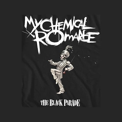 My Chemical Romance The Black Parade Adult Black Short Sleeve T Shirt Emo Rock Graphic Tees thumbnail 2