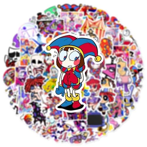 60Pcs The Amazing Digital Circus TADC Stickers | Waterproof Vinyl Decals for Laptop, Water Bottle, Journal, Phone Case, Scrapbook, Skateboard thumbnail 6
