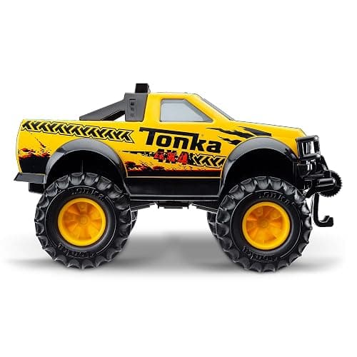 Tonka Steel Classics 4x4 Pickup Truck - Made with Steel & Sturdy Plastic, Yellow Toy Construction Truck, Boys and Girls, Kids, Toddlers, Ages 3+ thumbnail 4
