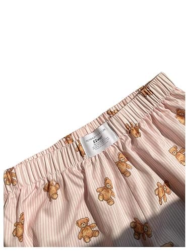 SOLY HUX Women's Plaid Shorts Y2k Elastic Low Rise Casual Summer Lounge Shorts thumbnail 3