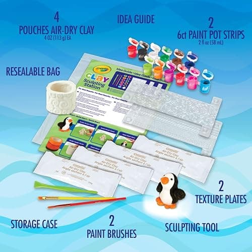 Crayola Clay Sculpting Station, Kids Clay, Sculpting Material, Craft kit, Art Set for Kids, Gift for Boys & Girls, Ages 6+ thumbnail 4