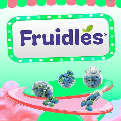 Fruidles Sour Wild Raspberry Gummy Candy, Soft Chewy Gummy Candy, Fat-Free (Half-Pound) thumbnail 6