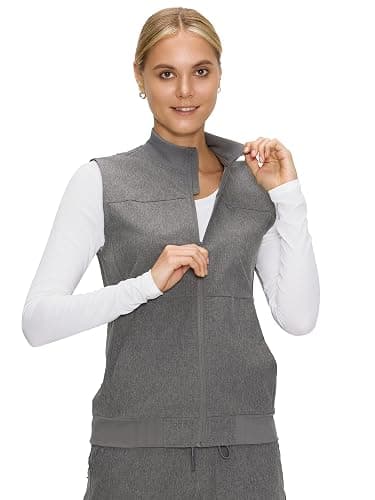Scrubs Vest for Women – Cozy Scrubs Comfort Fit Stretch Nurse Vest for Healthcare Professionals with 3 Pockets thumbnail 7