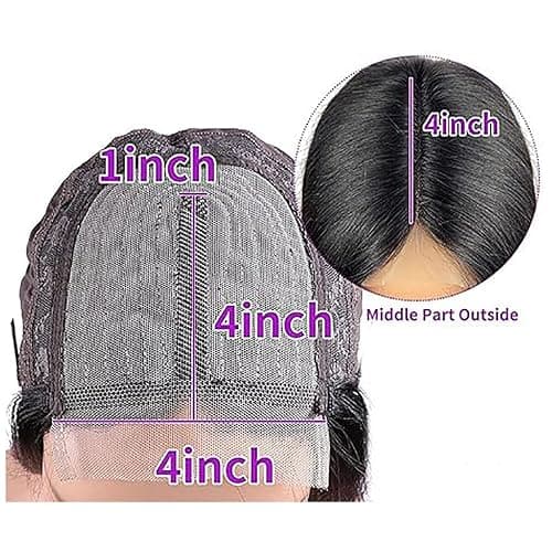AiPliantfis Glueless Wig Human Hair Wig Echthaar Perücke Damen Straight Perücke Damen Echthaar #30 Brown 4x1 Lace Natural Hairline with Baby Hair Minimal Smell 32 Zoll thumbnail 7