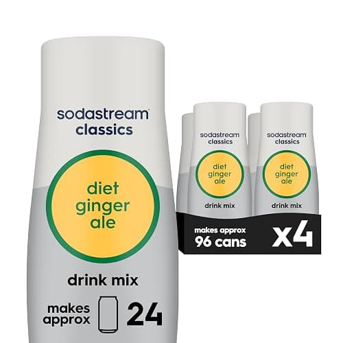 SodaStream Diet Ginger Ale, 440ml 4-Pack - Image 1