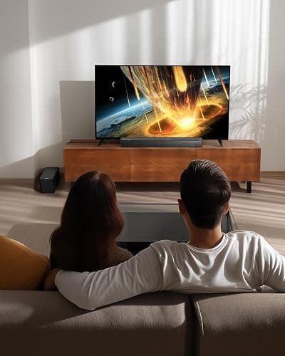 ULTIMEA 5.1ch Soundbar with Dolby Atmos, Sound Bar with Subwoofer for Smart TV, Home Theater Surround Sound System for TV, 300W Adjustable Bass Boost, App Control, BT 5.4, Poseidon M60 (2025 Model) thumbnail 9