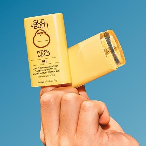 Sun Bum Kids SPF 50 Clear Face Stick Sunscreen - Wet or Dry Skin Application Broad Spectrum Sunscreen with Vitamin E - Hawaii Act 104 Compliant (Without Octinoxate & Oxybenzone) - Travel Size 0.53 oz thumbnail 3