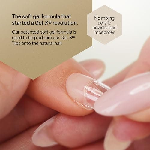 Apres Nail Extend Gel Gold Bottle | 15mL | Premium Quality | Soft Gel, Gel-X Tips Adhesive, Easy Application, Easy Removal, Soak Off, Applicator Included thumbnail 3