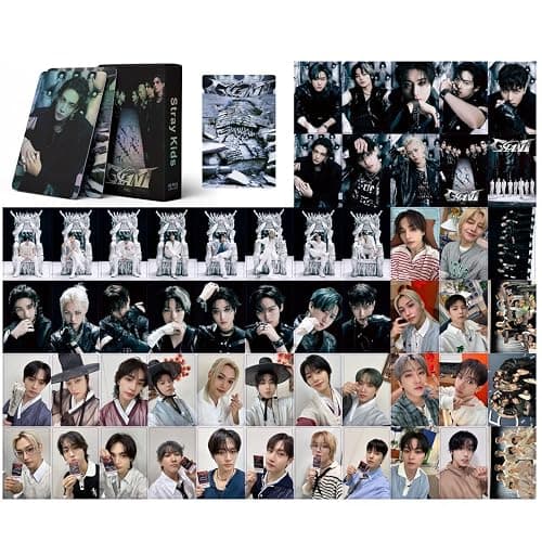 XJCXJC 6 Boxes/330Pcs Stray Photocards Set Skz Lomo Cards Merch Stay Photo Cards Fans Gifts thumbnail 4