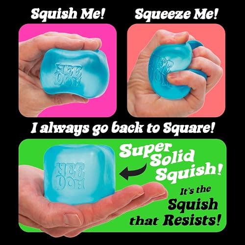 Schylling Nice Cube Nee Doh Stress Ball - Sensory Toys, Needoh Fidget Toys, Anxiety & Stress Relief, Sensory Balls, Non-Toxic Dough Material thumbnail 8