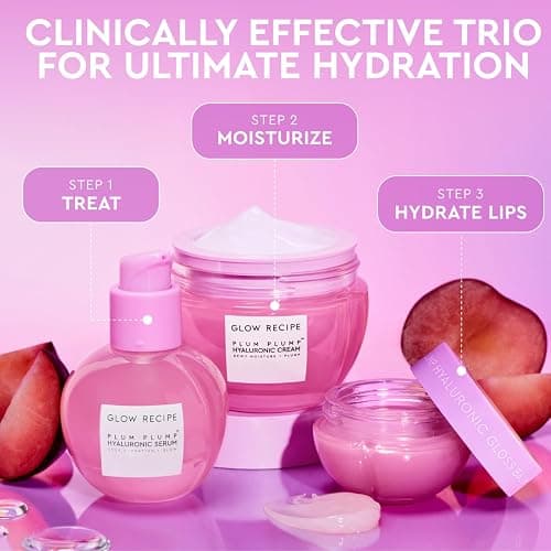 Glow Recipe Brighten + Hydrate Treatment Duo - Guava Vitamin Dark Spot C Serum (30ml) & Plum Plump Hyaluronic Serum (30ml) - Hydrate, Help Diminish the Look of Dark Spots & Even Tone thumbnail 8