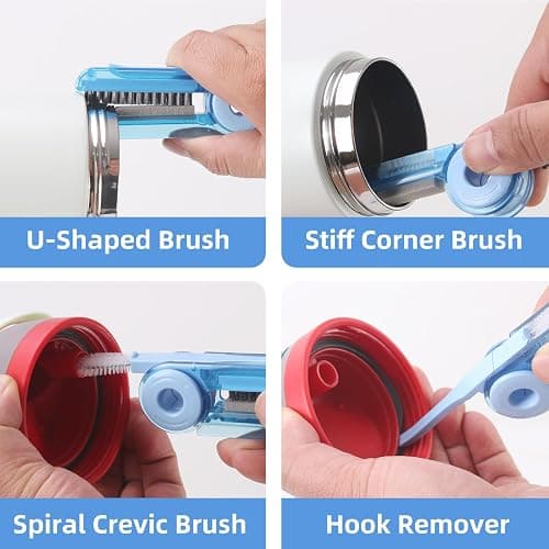 UXIETIN 3 Pack Water Bottle Cleaner Kit for owala 24oz/32oz/40oz,owala Brush and Straw Cleaner, Straw Cleaner Compatible with owala Water Bottle,owala Accessories thumbnail 5