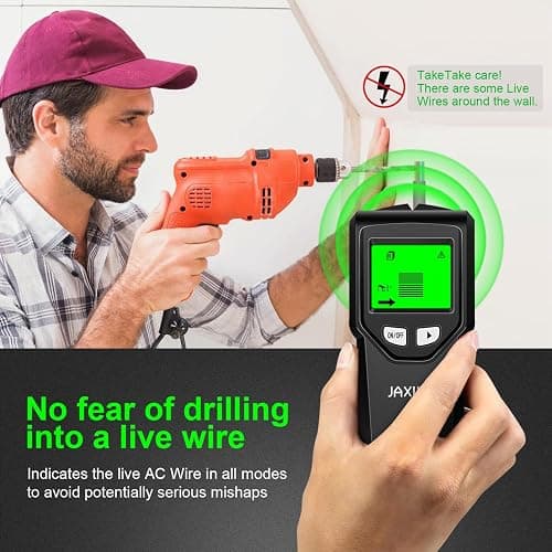 Stud Finder - 5 in 1 Pipe Locators w/Smart Chip and HD LCD Display, Stud Detector Wall Scanner for the Center and Edge of Wood AC Wire Metal Studs Joist thumbnail 4
