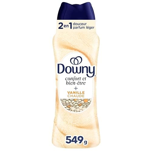 Downy Comfy Cozy In-Wash Laundry Scent Booster Beads, Toasted Vanilla Scent, Softness and Freshness, 549 Grams - Image 1