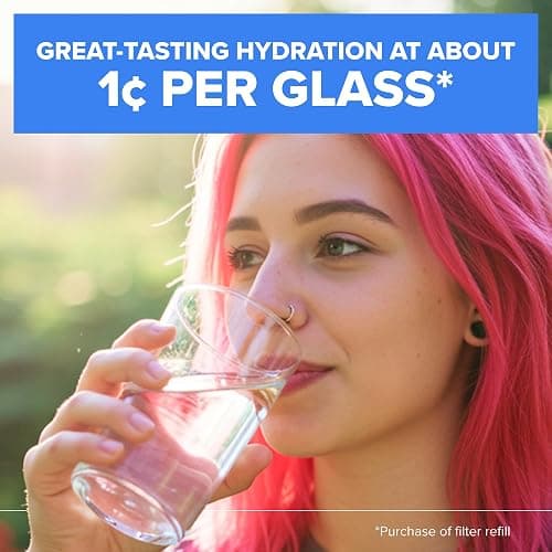 Brita X-Large 27 Cup Water Pitcher Dispenser, Includes 1 Filter, White | WQA and NSF/ANSI Certified, Reduces Chlorine, Copper, Mercury & Cadmium, Lasts 2 Months, Household Essential thumbnail 5