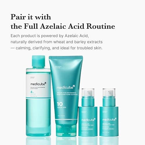 medicube Azelaic Acid Niacinamide Clarifying Toner | Troubled Skin Care, Ideal for Purifying & Calming | 4% Azelaic Acid & 2% Niacinamide| Soothing Daily Toner | Korean Skin Care | 8.45 fl.oz thumbnail 7