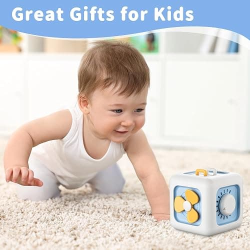 SOCBTNSO Busy Cube Toy for 1 Year Old, Montessori for 1+ Year Old, Travel Toys for Toddlers 1-3, Learning Fine Motor Skills| Birthday Gifts for 12 Months thumbnail 2