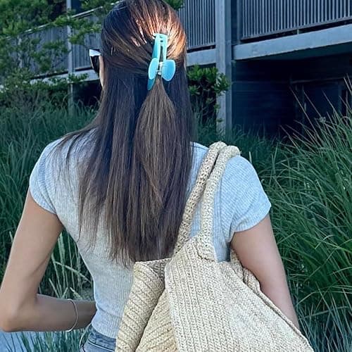 RPZL Premium Acetate Big Hair Claw Clip for Thin & Thick Hair - Jaw Clip for Girls & Women (Capri) thumbnail 2