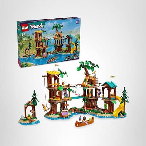 LEGO Friends Adventure Camp Tree House Building Toy - Pretend Play Toy Figures & Playsets for Girls & Boys, Ages 8+ Years - with 5 Mini Dolls & 5 Animal Figures - Gifts for Kids - 42631 thumbnail 8