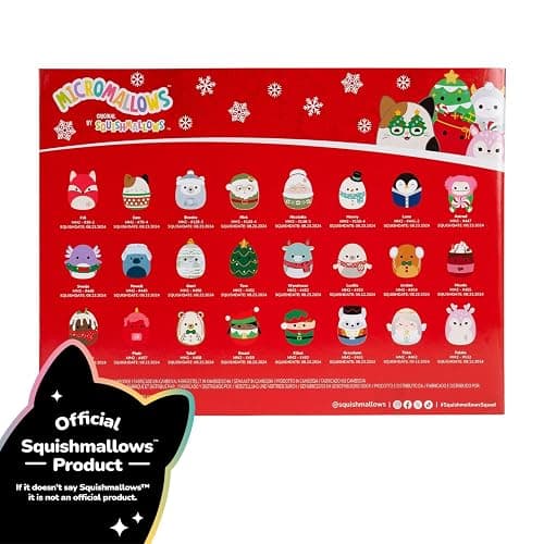 Micromallows Squishmallows Original Official 24-Day Holiday Plush Advent Calendar thumbnail 7