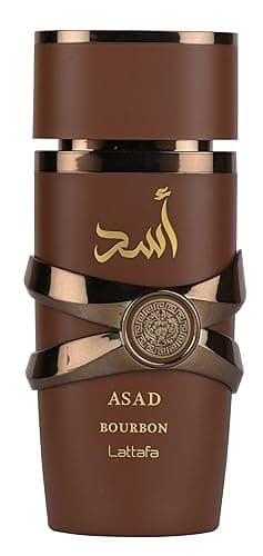 Lattafa Asad Bourbon for Unisex Eau de Parfum Spray, 3.4 Ounce / 100 ml - Image 1