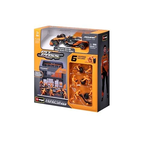 Bburago 1:43 2024 Race McLaren MCL38 Pit Pass, Norris #4 thumbnail 4