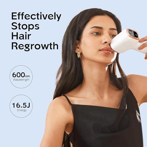 INNZA IPL Hair Removal with Ice Cooling Care Function for Women,Long-Lasting Results,999,999 Flashes Painless Hair Removal, Hair Removal Device for Armpits Legs Arms Bikini Line thumbnail 4