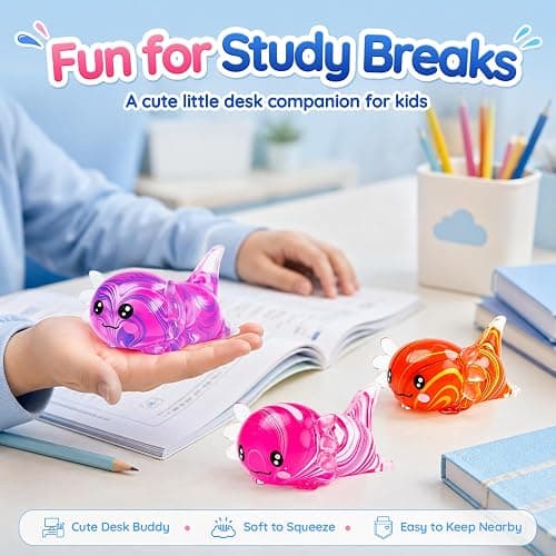 Axolotl Squishy Toy,Soft TPR Slow Rising Squeeze Toy(Purple) | Swirl Stress Balls for Kids Adults Squishies Stress Relief,Sensory Fidget Toys Squishy for Anxiety for Kids Youth Adults thumbnail 5